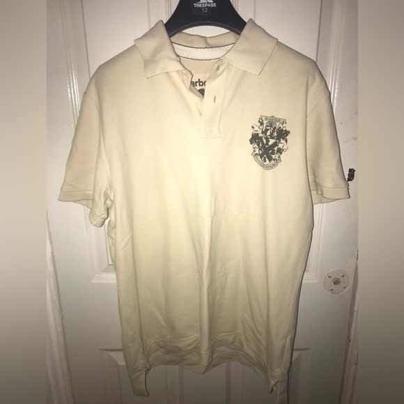 Barbour Other - Vintage Mens beige Barbour polo shirt